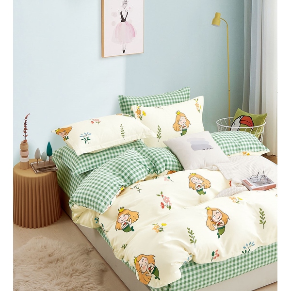 Sofie Mermaid 100 Cotton Reversible Comforter Set On Sale Bed